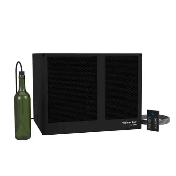 WhisperKOOL Platinum Split 4000 wall-mounted unit with remote controller, studio shot