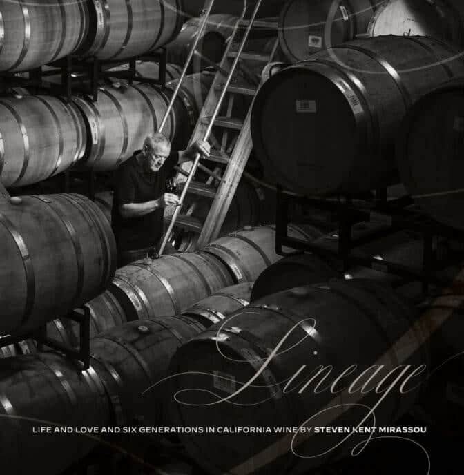 Black and white barrel cellar photo used as the Lineage book cover