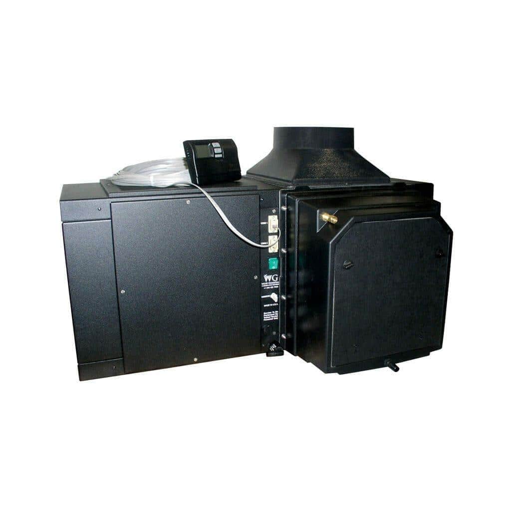 Wine Guardian integrated humidifier and cooling unit on white background