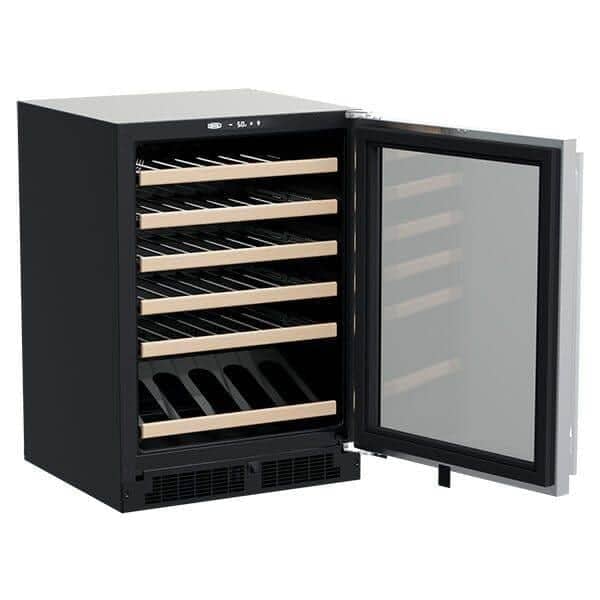 Marvel high efficiency single zone wine refrigerator with door open