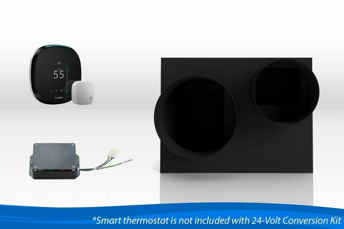 24-Volt conversion kit with smart thermostat and evaporator unit