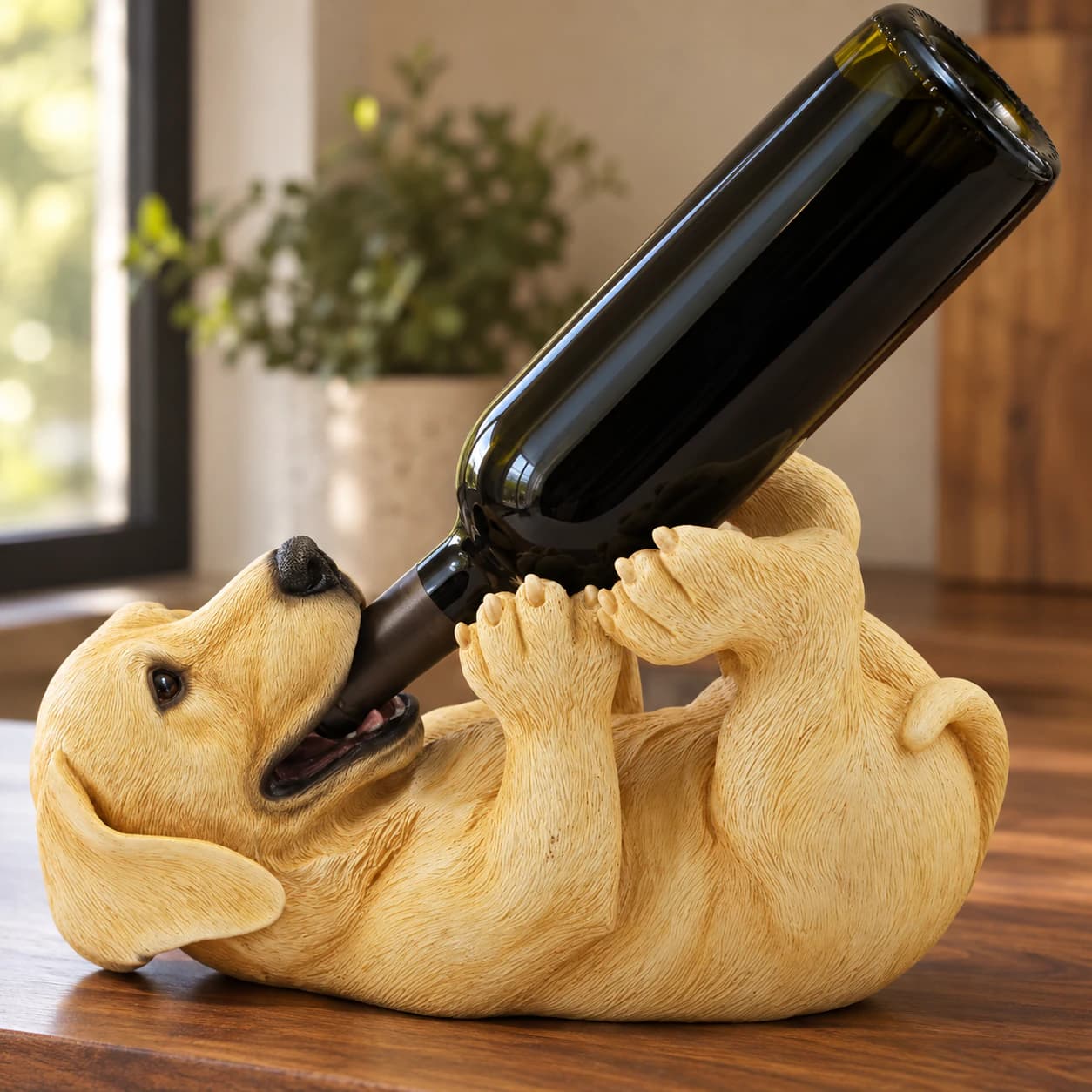 Wine Holder – Lab on a walnut counter