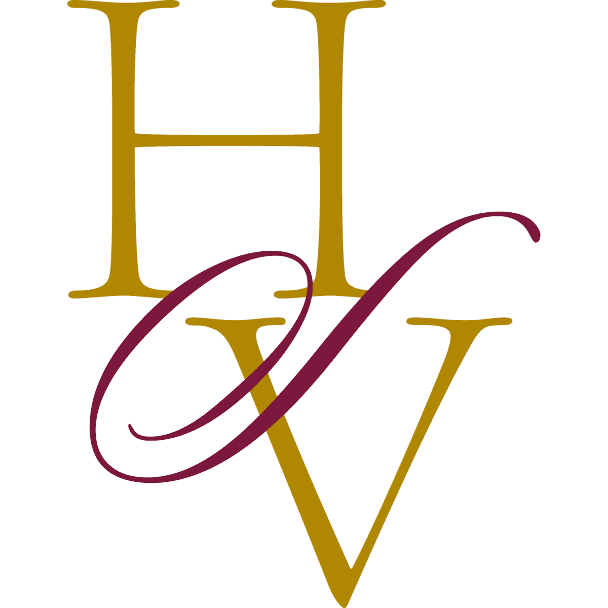 Heritage School Vineyards HV monogram logo