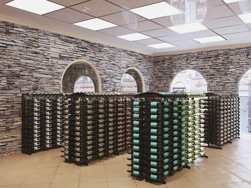 Wine rack, store.