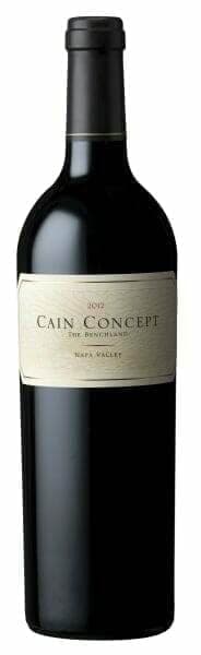 Cain Concept 2012 The Benchland Napa Valley bottle on white background