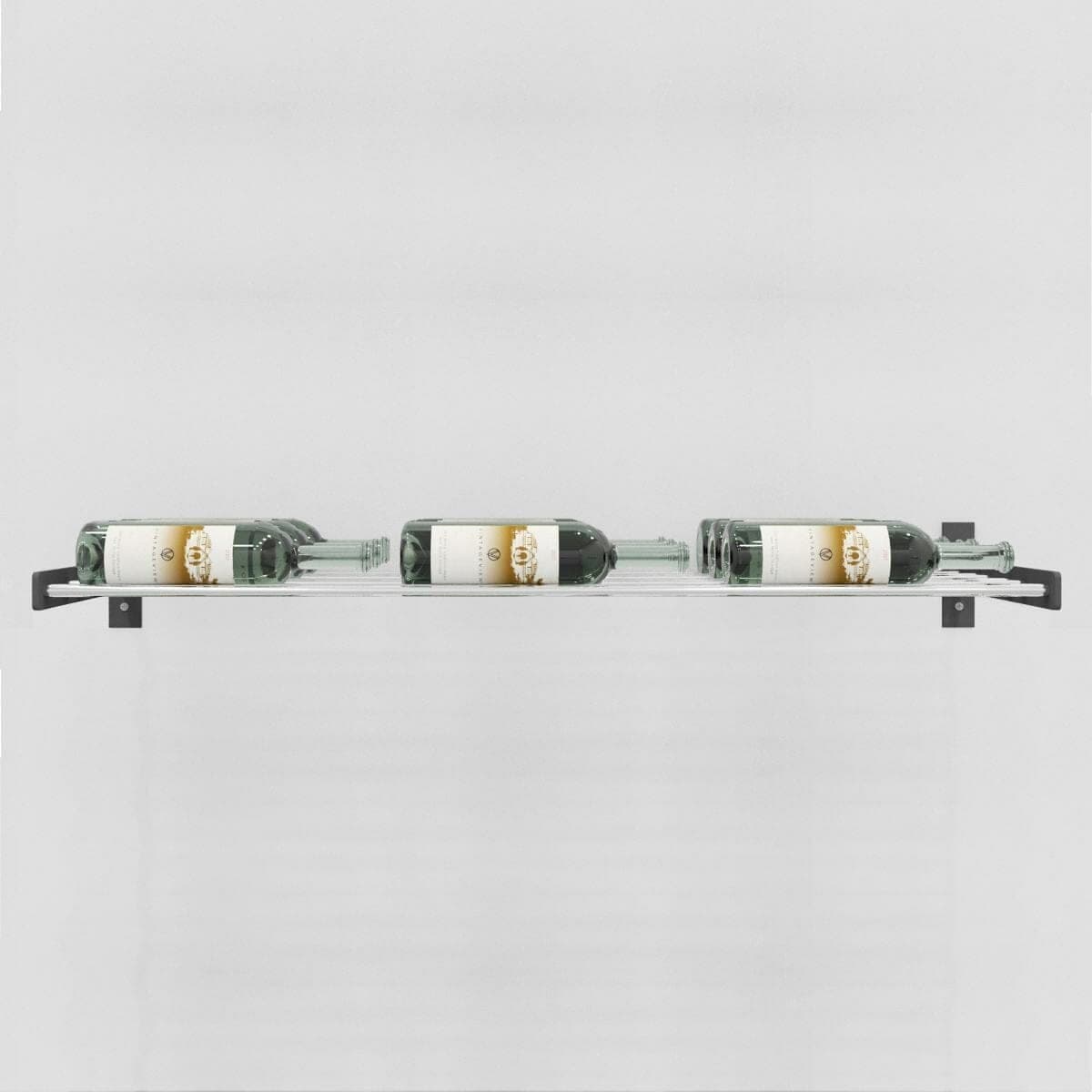 Three stacked Evolution Series Wine Wall 5-inch racks with bottles