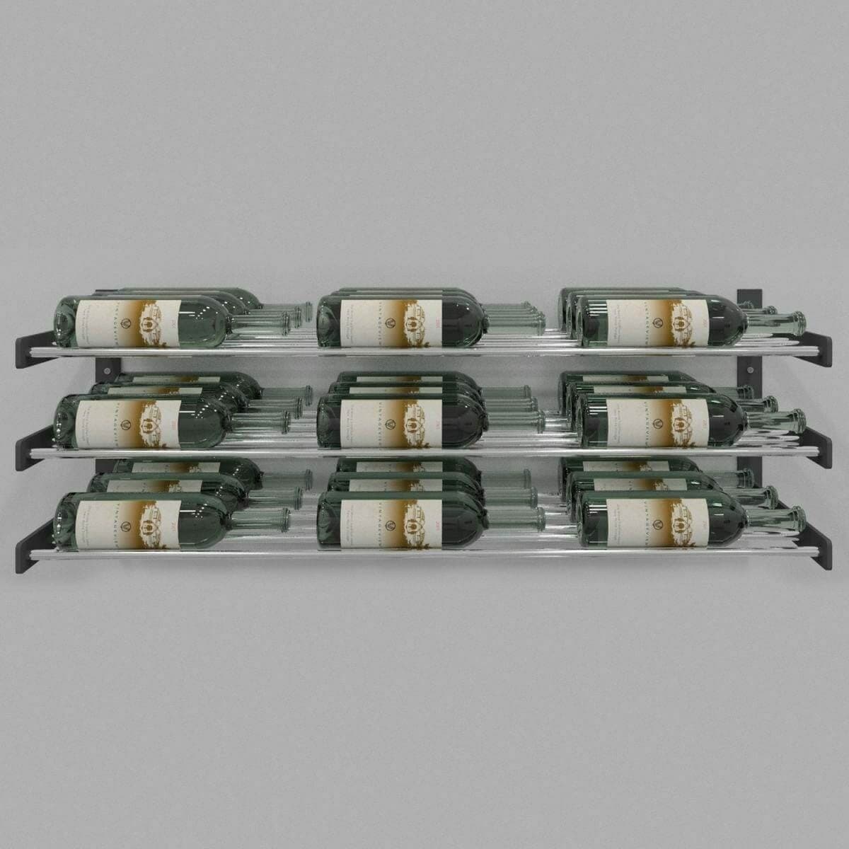 Evolution Series Wine Wall 15-inch rack, three rows of bottles