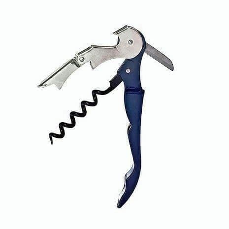 Napa Valley Pulltap waiter's corkscrew in navy blue finish