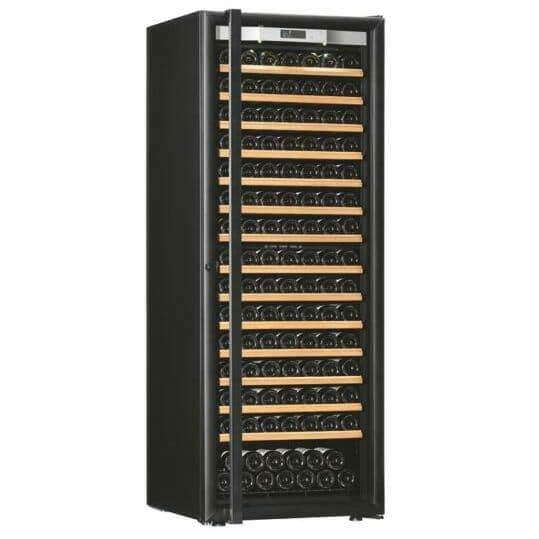 Transtherm Ermitage Prestige black-frame glass-door wine cellar, studio shot