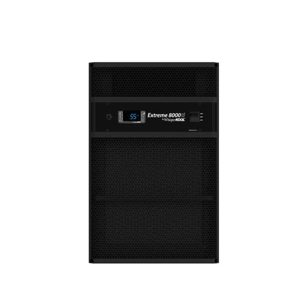 Front view of the WhisperKOOL Extreme 8000ti cooling unit with digital display