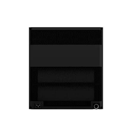 Rear panel of the WhisperKOOL Extreme 3500ti with power and audio jack ports