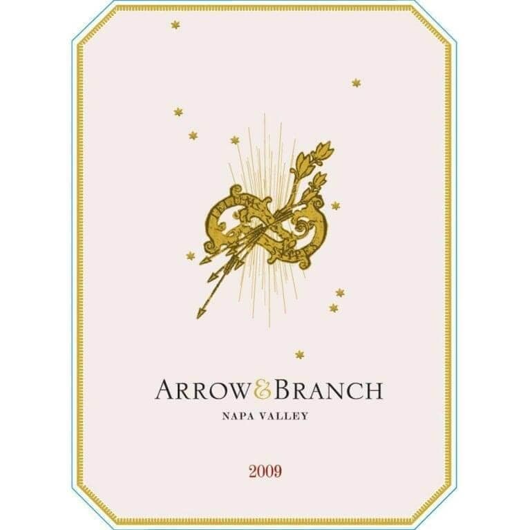 Arrow & Branch Napa Valley 2009 wine label with gold crest motif