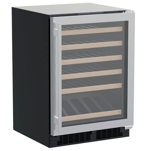 Marvel 24-inch high efficiency single zone wine refrigerator, angled view