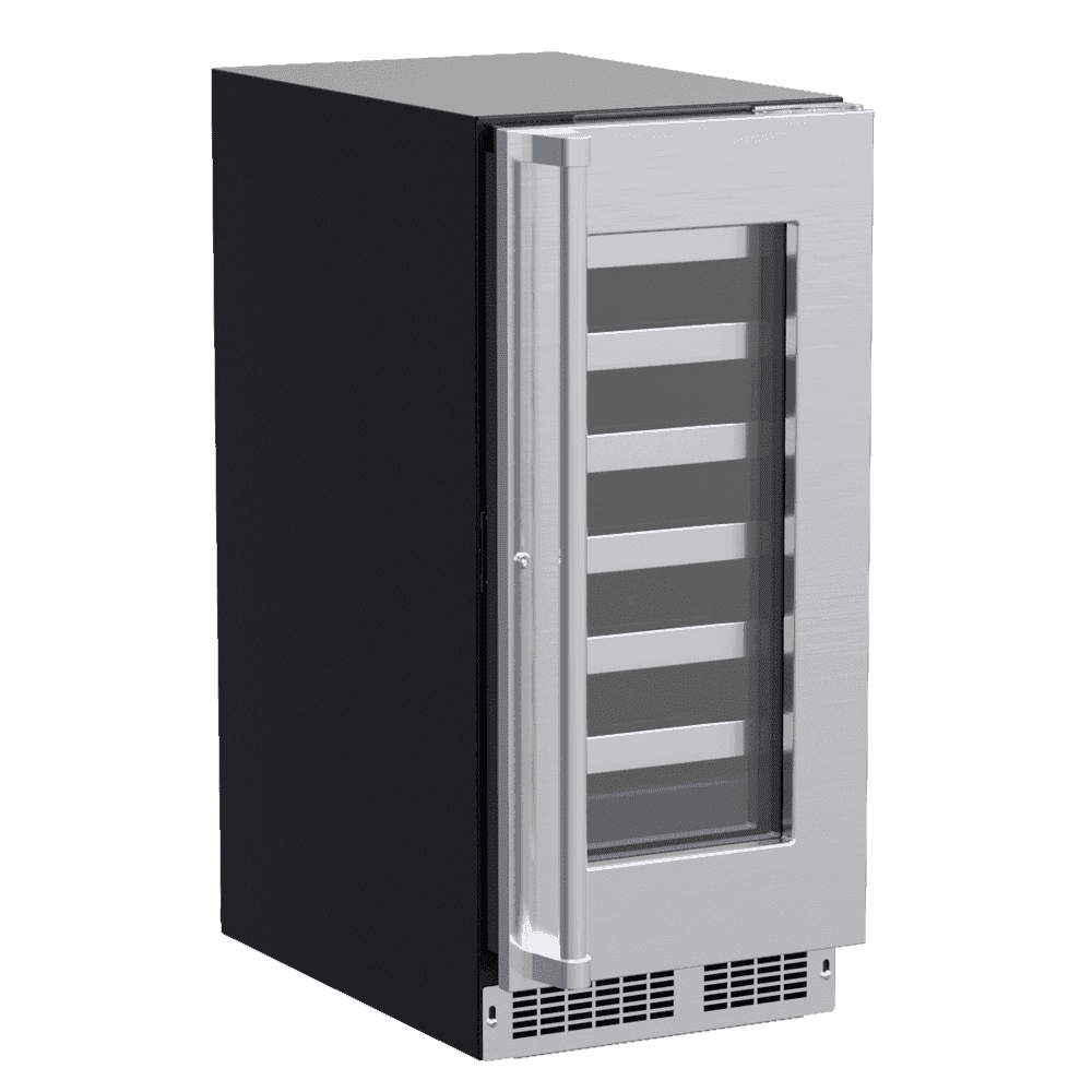 Marvel Professional 15-inch wine cellar, stainless glass door