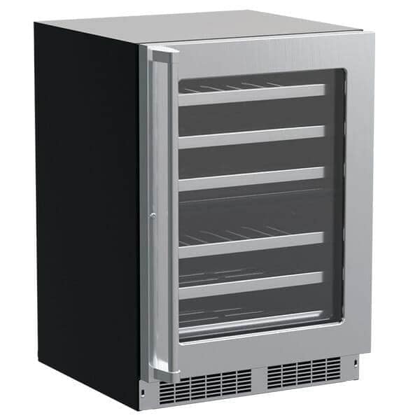 Marvel Professional 24-inch dual zone wine refrigerator, stainless glass door