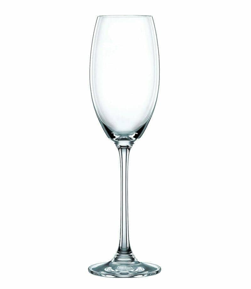 Nachtmann Vivendi crystal champagne flute on white background