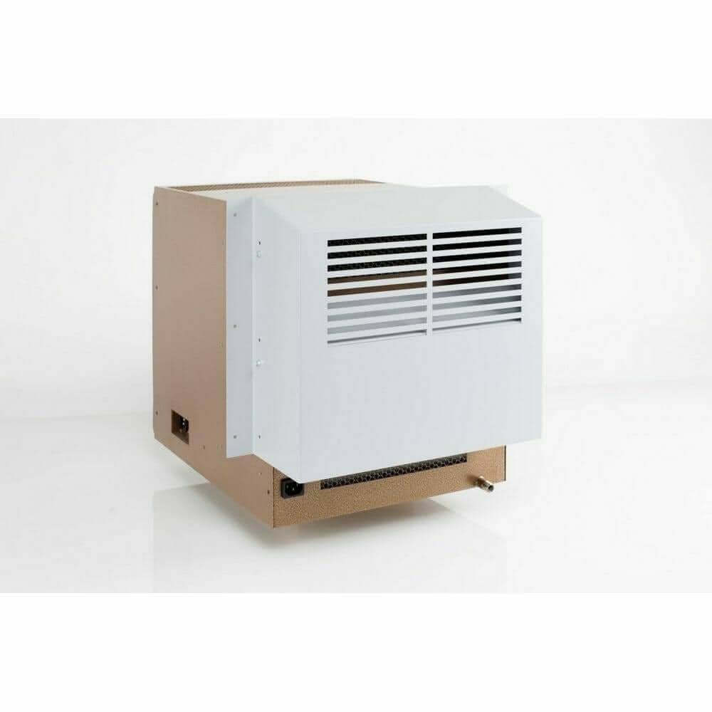 WhisperKOOL exterior housing grille cooling unit, angled view