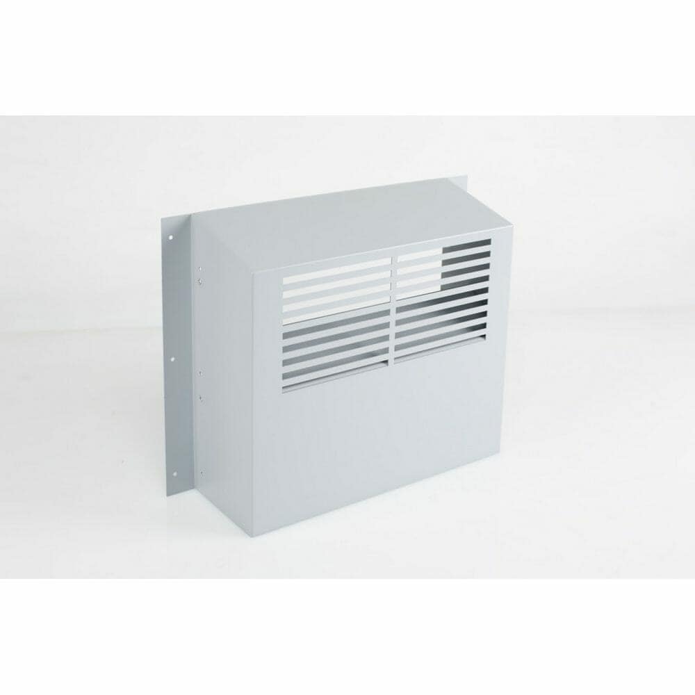Compact wine cellar cooling unit exterior grille housing