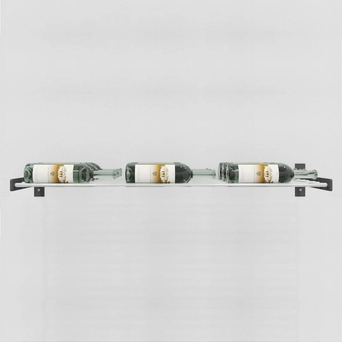 Three stacked Evolution Series Wine Wall 5-inch racks with bottles