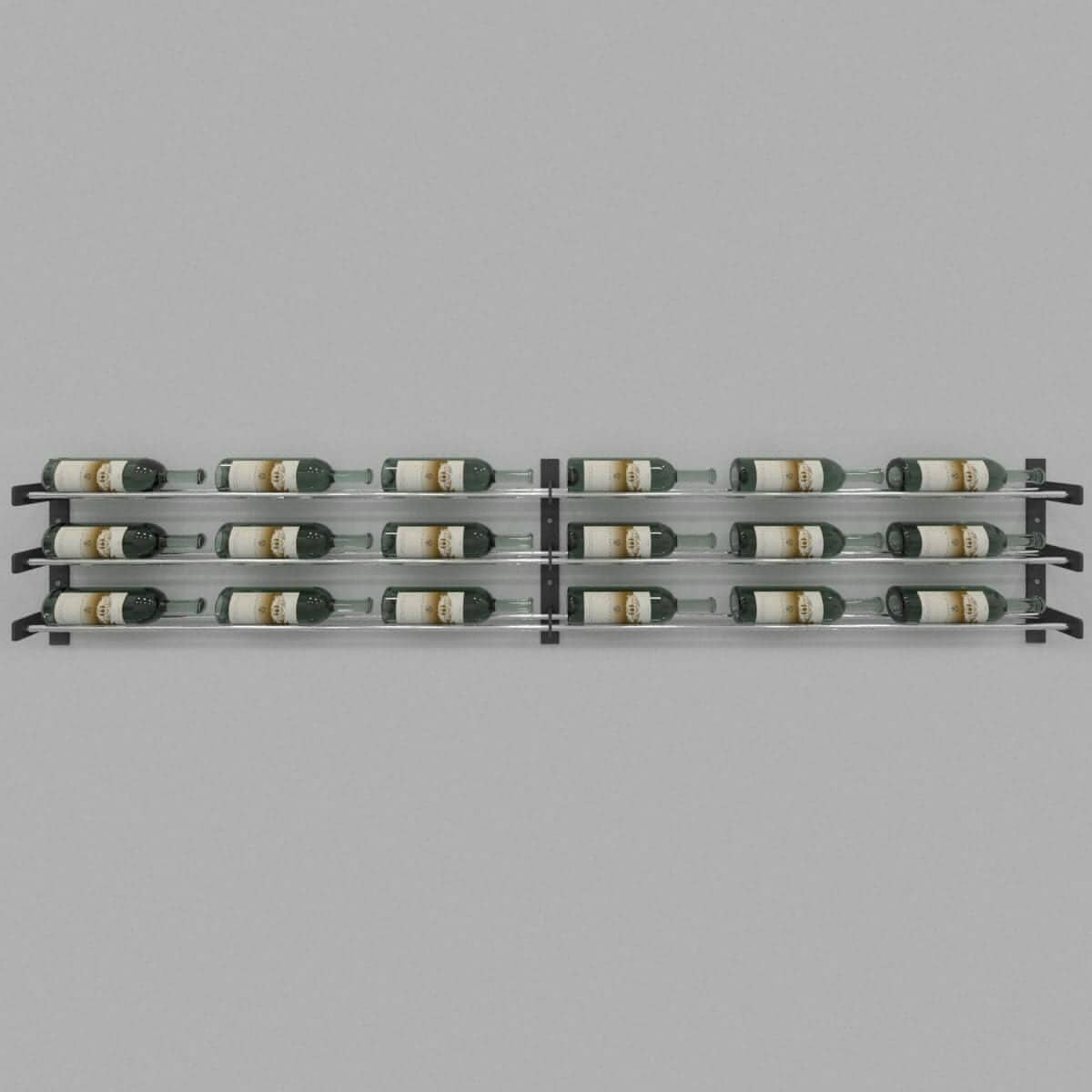 Evolution Series Wine Wall 15-inch rack holding six wine bottles