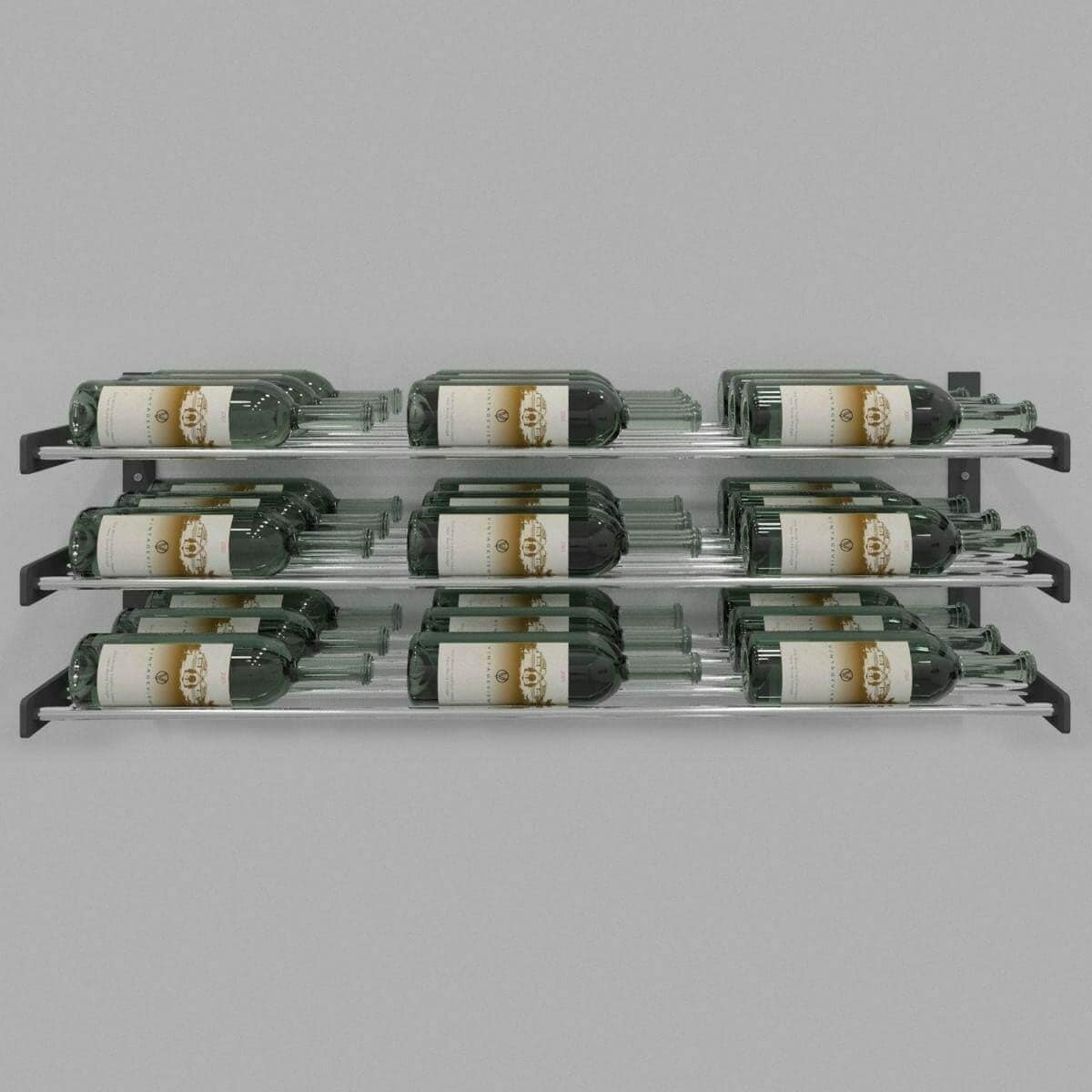 Evolution Series Wine Wall 15-inch rack, three rows of bottles