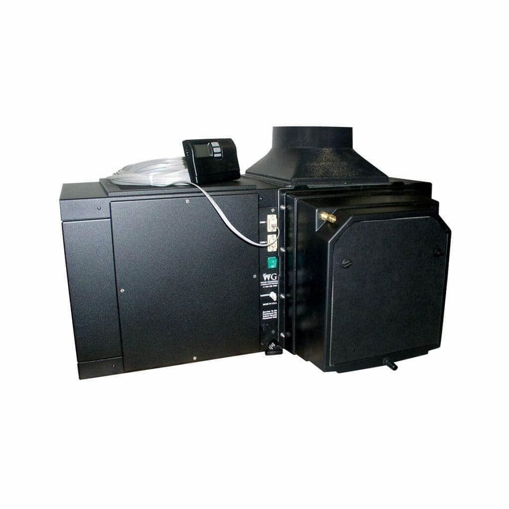Wine Guardian integrated humidifier and cooling unit on white background