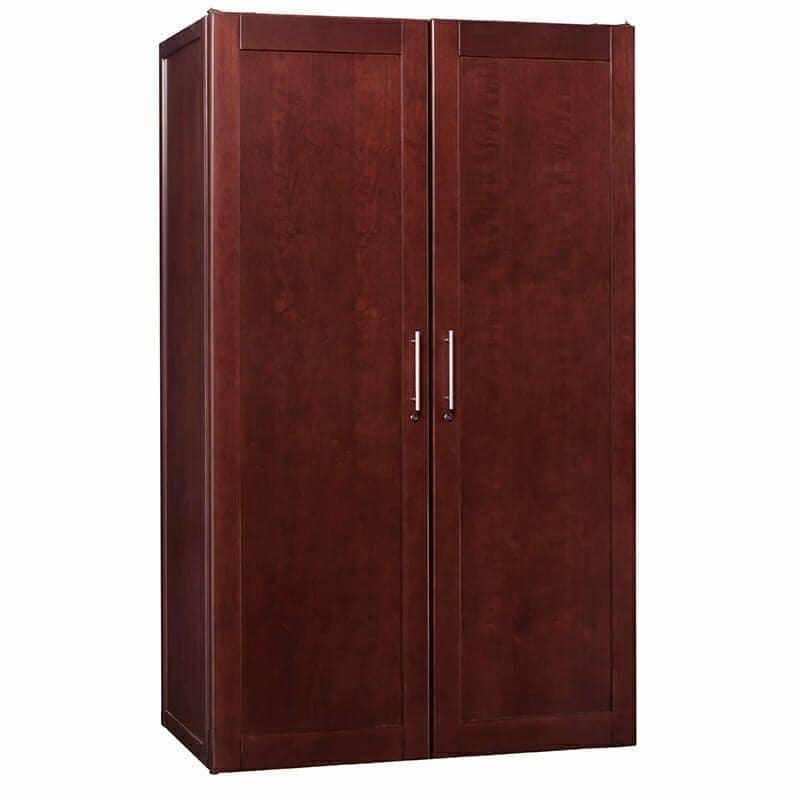 Le Cache 3100 classic wine cabinet in cherry finish on white background