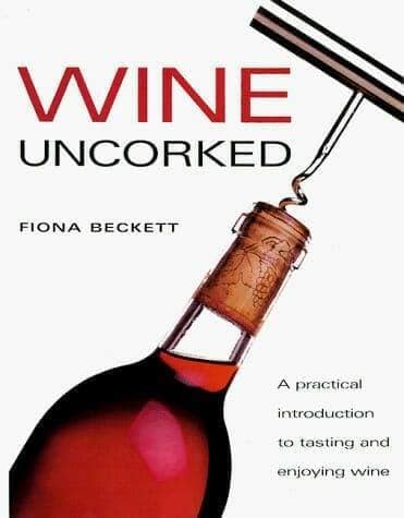 Wine Uncorked book cover with a corkscrew pulling from a bottle