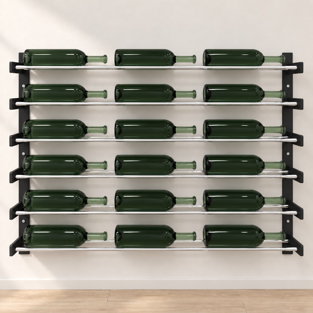 Evolution Wine Wall 30″ Wall Mounted Wine Rack (18 to 54 bottles)