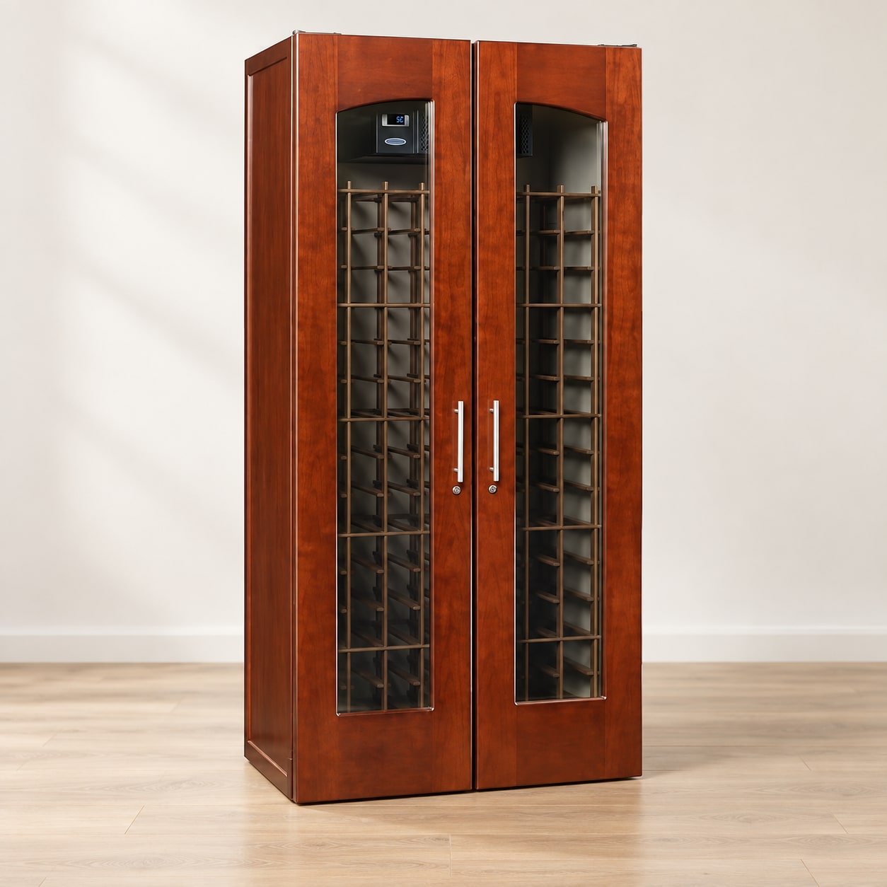Le Cache Contemporary 2400 Wine Cabinet Classic Cherry