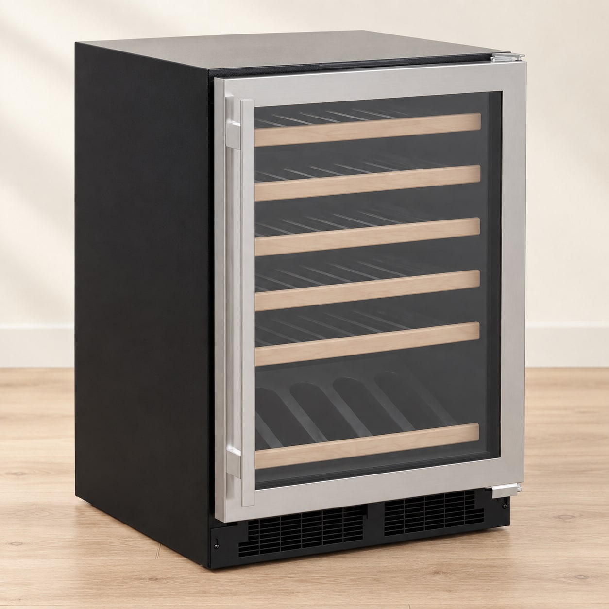Marvel 24″ High Efficiency Single Zone Wine Refrigerator with Display Row