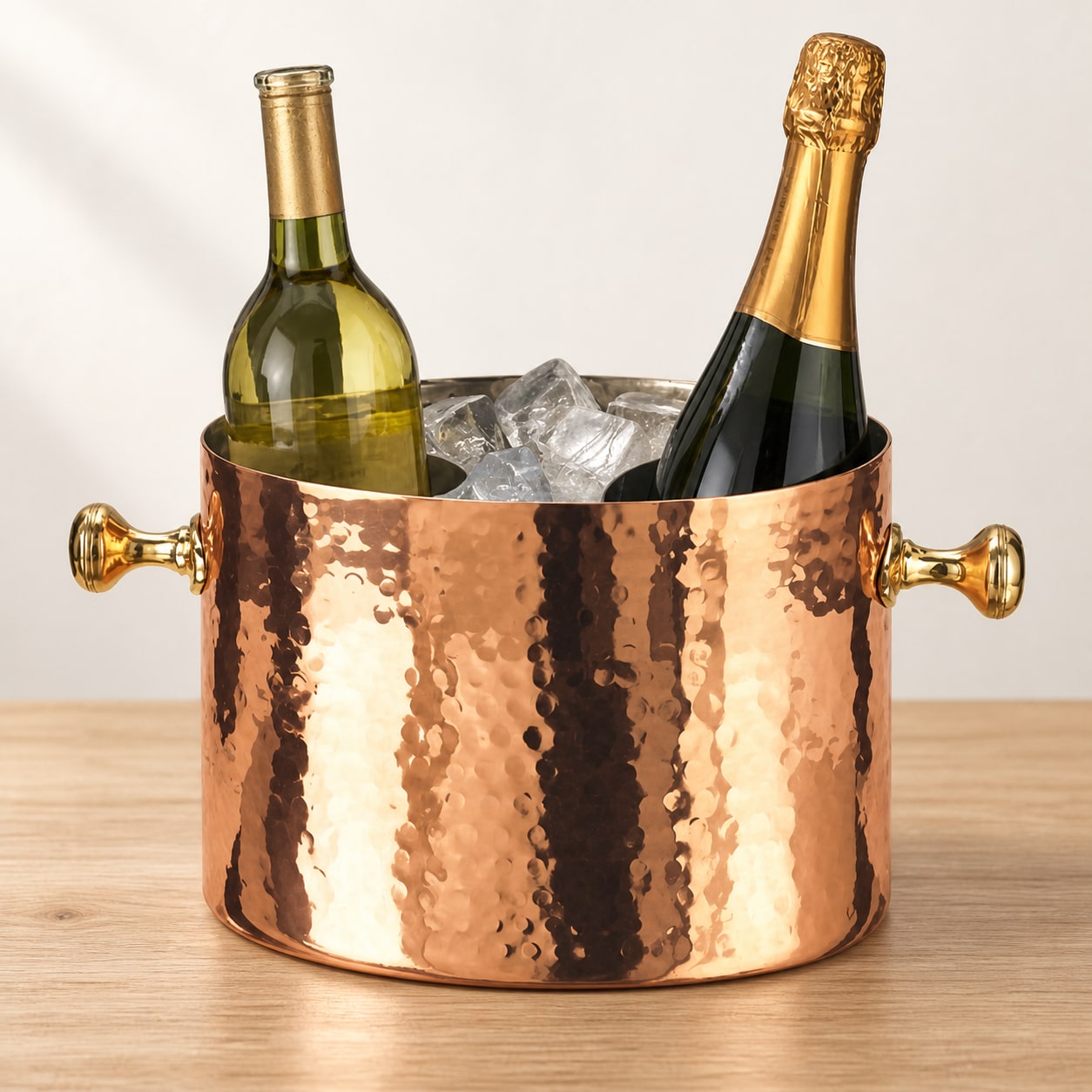 Old Dutch Copper Wine/Champagne Cooler Double Bottle