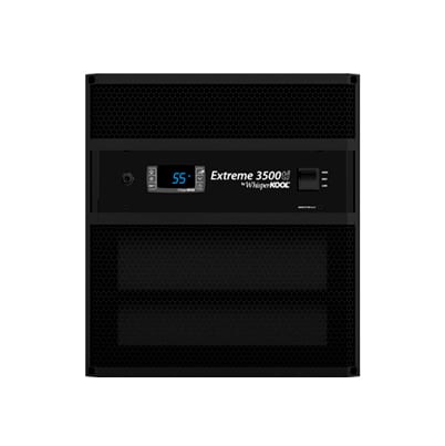 Front view of the WhisperKOOL Extreme 3500ti cooling unit with digital display