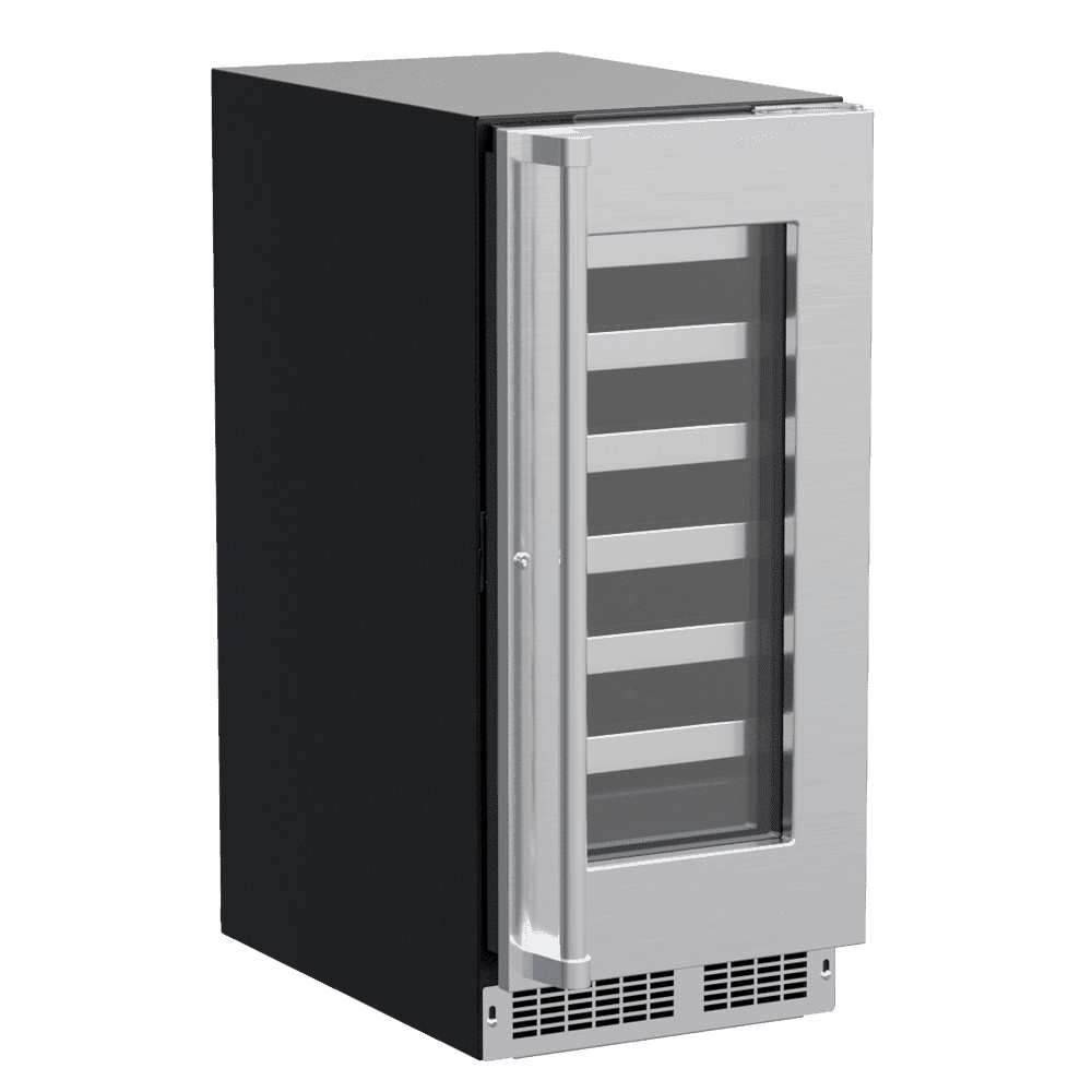 Marvel Professional 15-inch wine cellar, stainless glass door