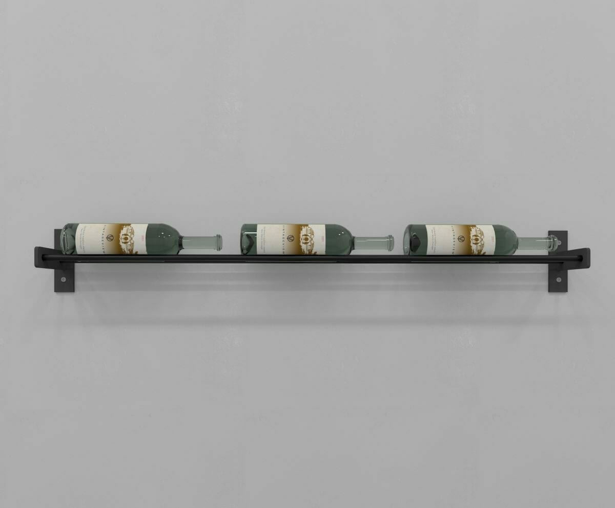 Evolution Series Wine Wall 5-inch rack holding three wine bottles