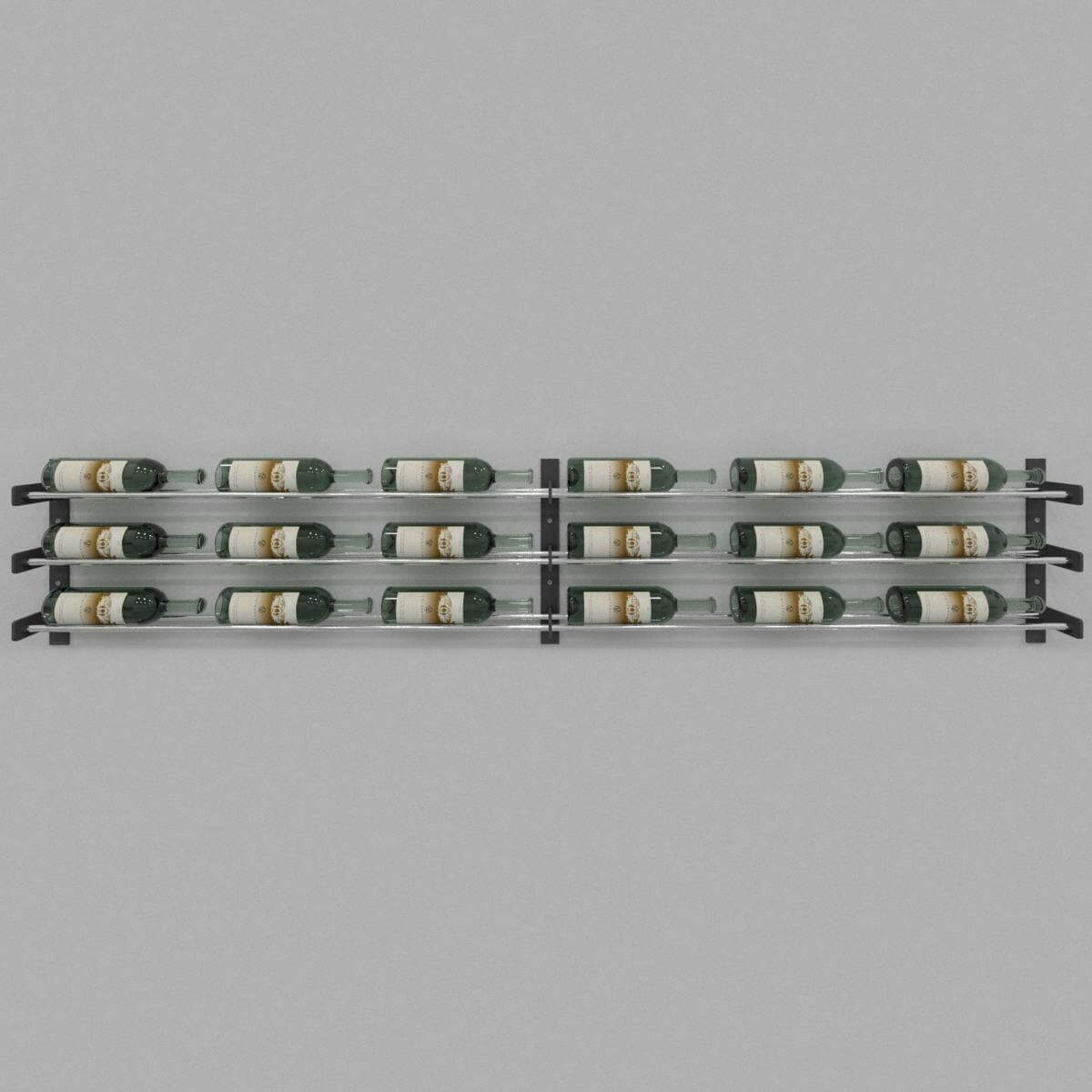 Evolution Series Wine Wall 15-inch rack holding six wine bottles