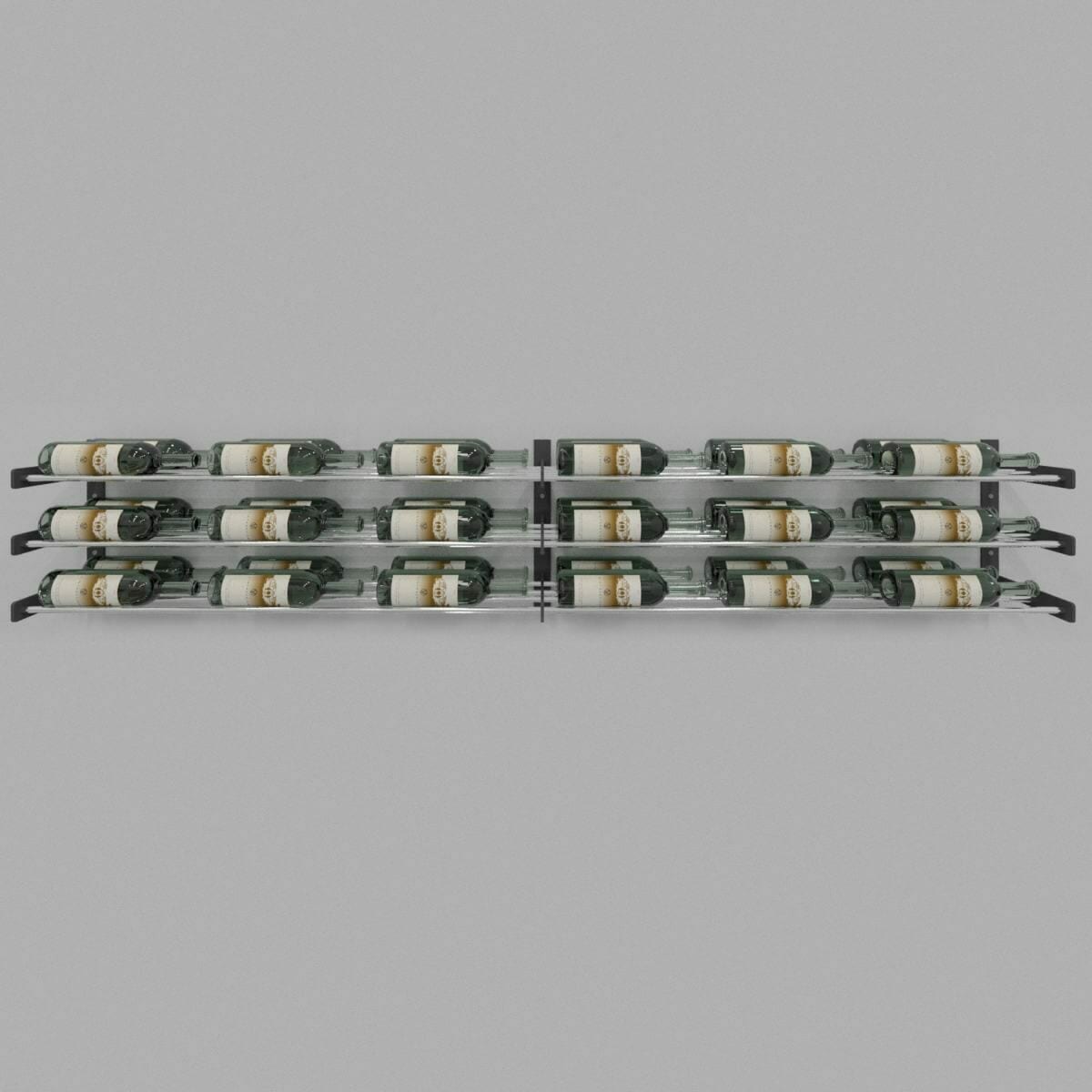 Evolution Series Wine Wall 15-inch rack with six wine bottles