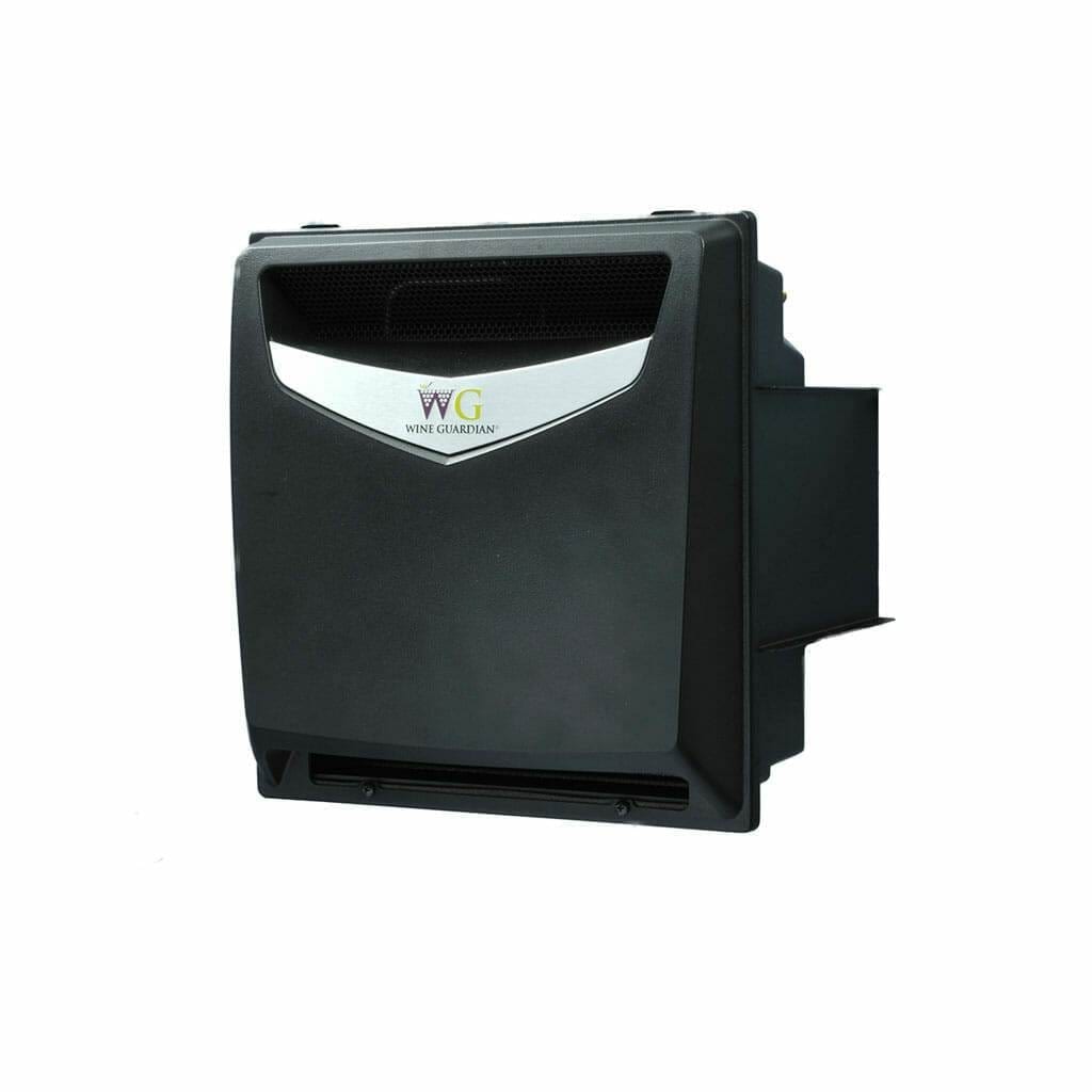 Wine Guardian free-standing humidifier housing, angled view on white
